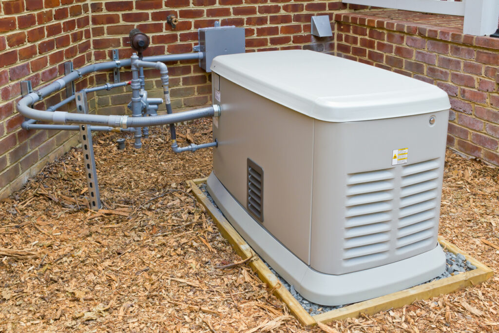 Residential standby generator installation by St. Louis electrician
